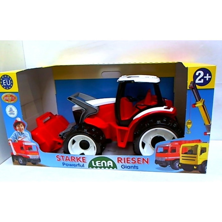Utilaj de constructie de jucarie, Traktor-spychacz, 62cm, rosu