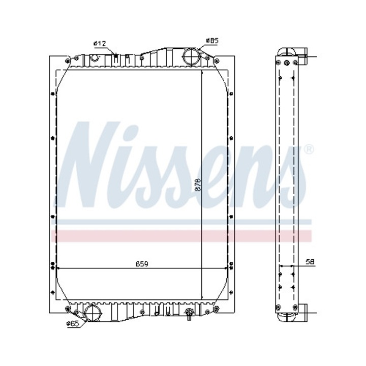 Hűtő, motortér NISSENS 69601A
