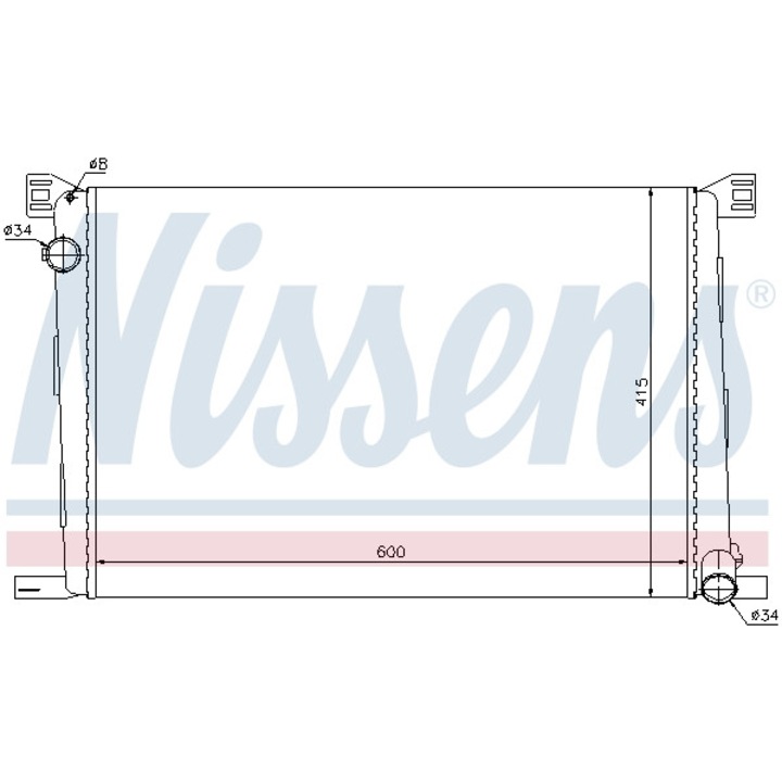 Radiátor, motorhűtés NISSENS 69706