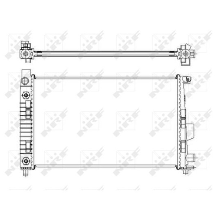 Radiátor, motorhűtés NRF 50446