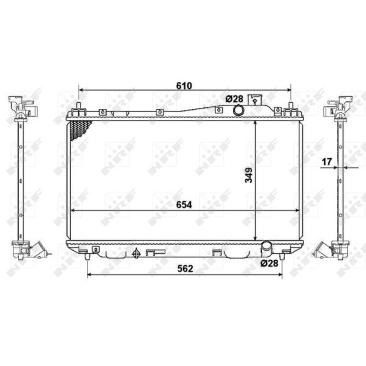 Hűtő, motorhűtés NRF 53440
