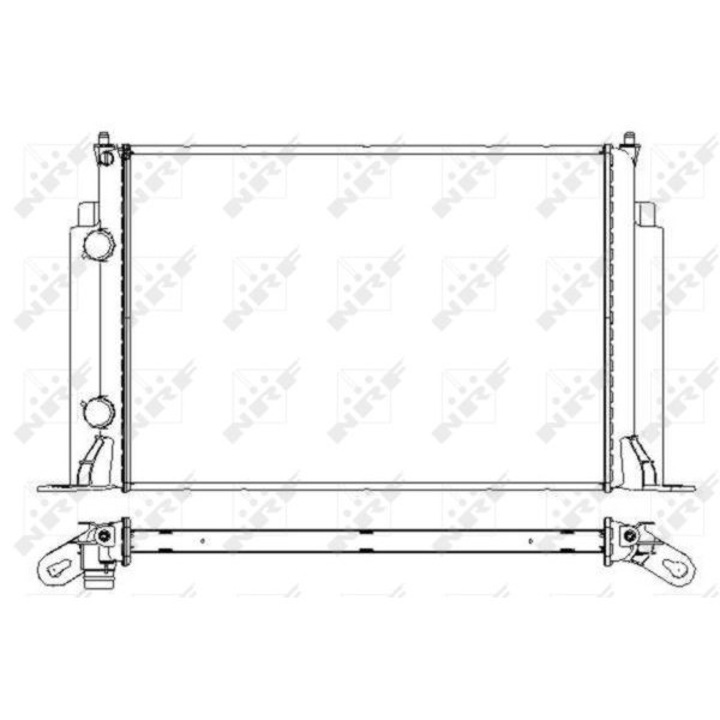 Hűtő, motorhűtés NRF 53609