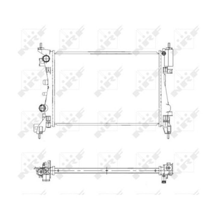 Hűtő, motorhűtés NRF 55341