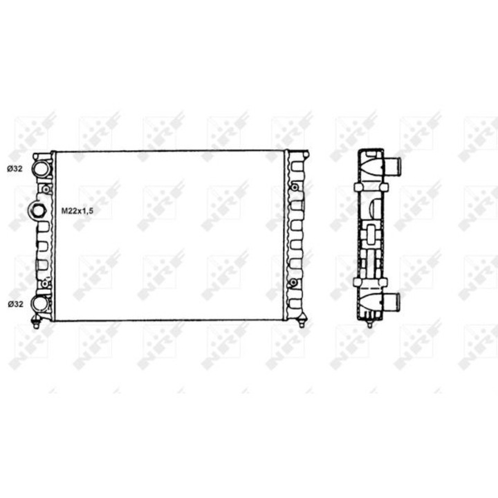 Hűtő, motorhűtés NRF 58819