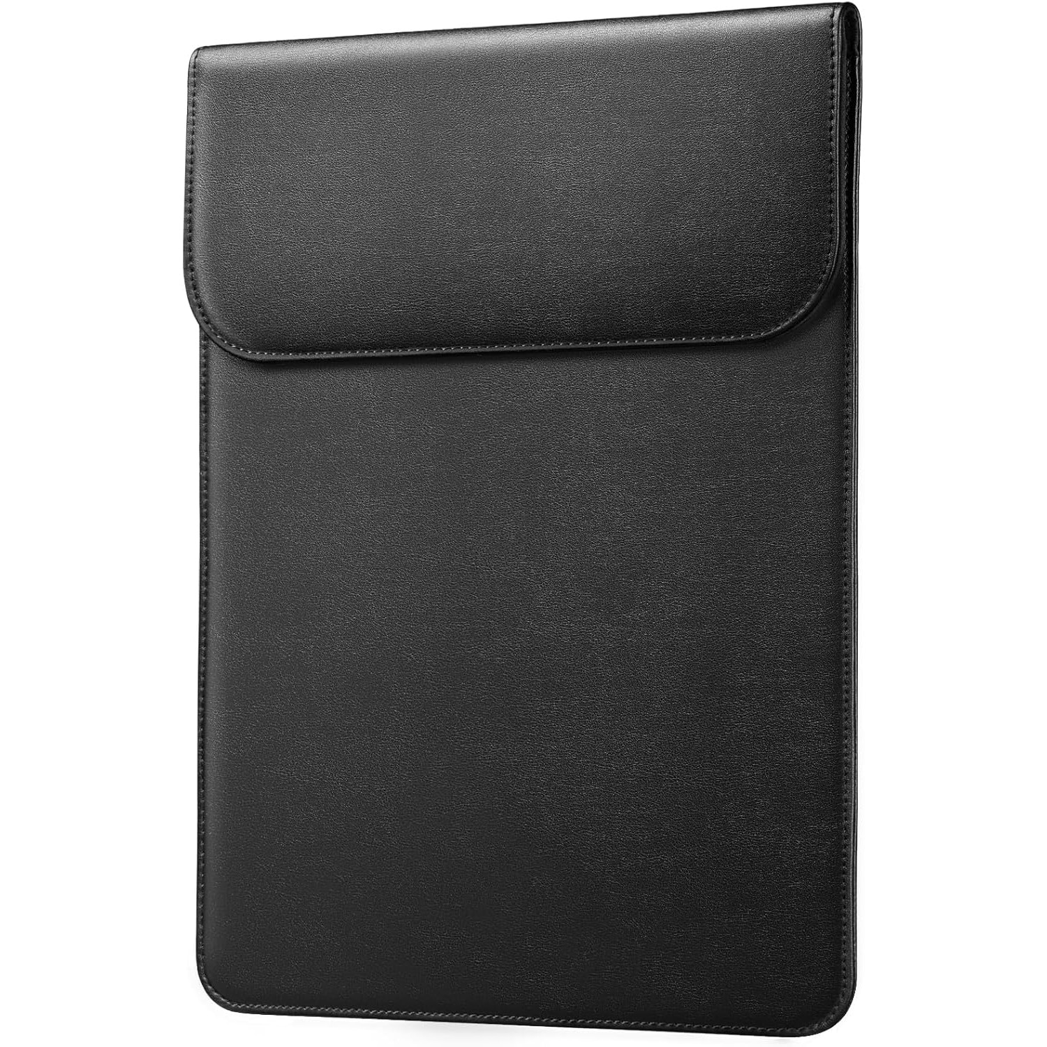 Husa Subtire Piele PU pentru MacBook Air/Pro 13 inch - Negru