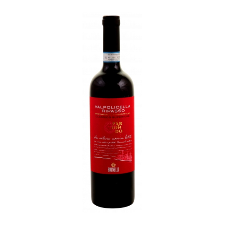 Vin rosu Brunelli Valpolicella Ripasso Classico Superiore Pa'Riondo, 14%, 0.75l