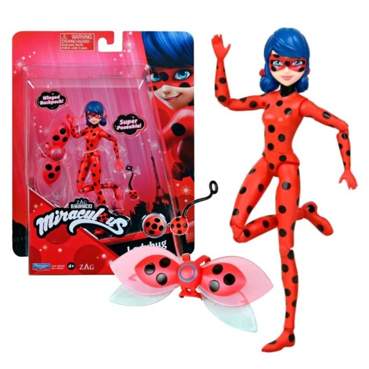 Figurina Biedronka Marinette, set cu accesorii, 23x17,5x5,5cm