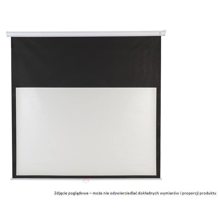 Ecran de proiectie Avtek, 88 inch, 200x200cm, alb mat, cu margini negre