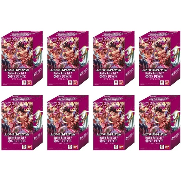 Комплект двоен пакет One Piece TCG Vol. 7 Дисплей, 8 броя, 16 бустер пакета, 8 ексклузивни карти DON!!!