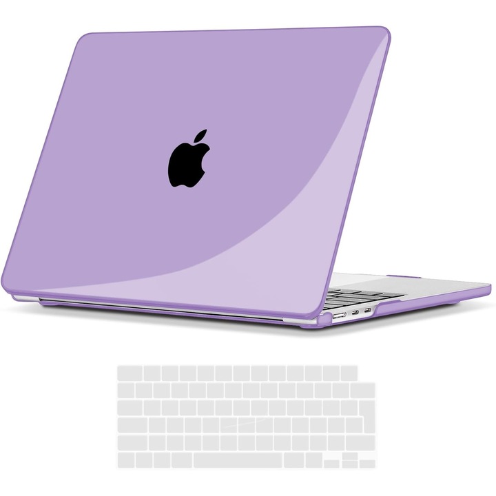 Carcasa TECOOL Ultra Subtire Transparenta pentru MacBook Air 15" M4/M3/M2 (2023-2025)