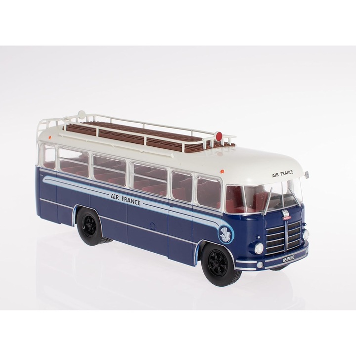 Berliet PLB 6 Air France 1953 autóbusz, gyűjtői modell, fém, 1:43 méretarány