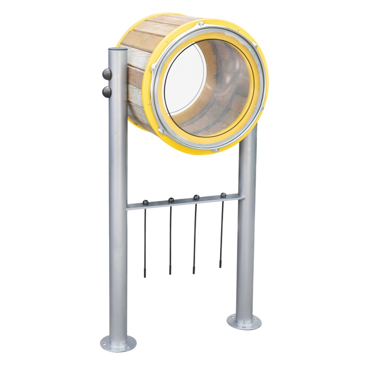 Instrument muzical de jucarie, Duze Bebenki, 4 bete, din lemn, multicolor, pentru copii de la 3 ani