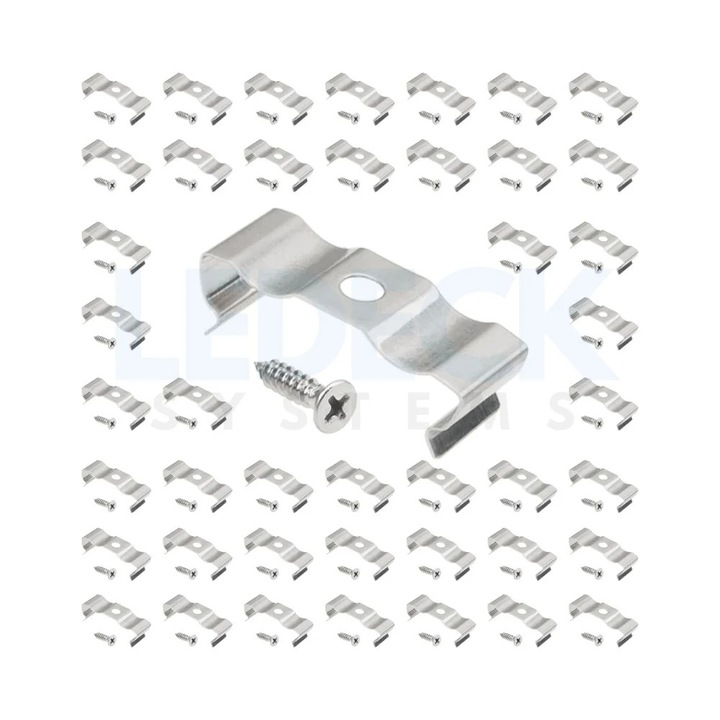 Cleme Metalice Fixare Honeycomb Hexagon LED – Montaj Perete/Tavan, Sistem Iluminat Modular pentru Frizerie, Detailing, Service Auto