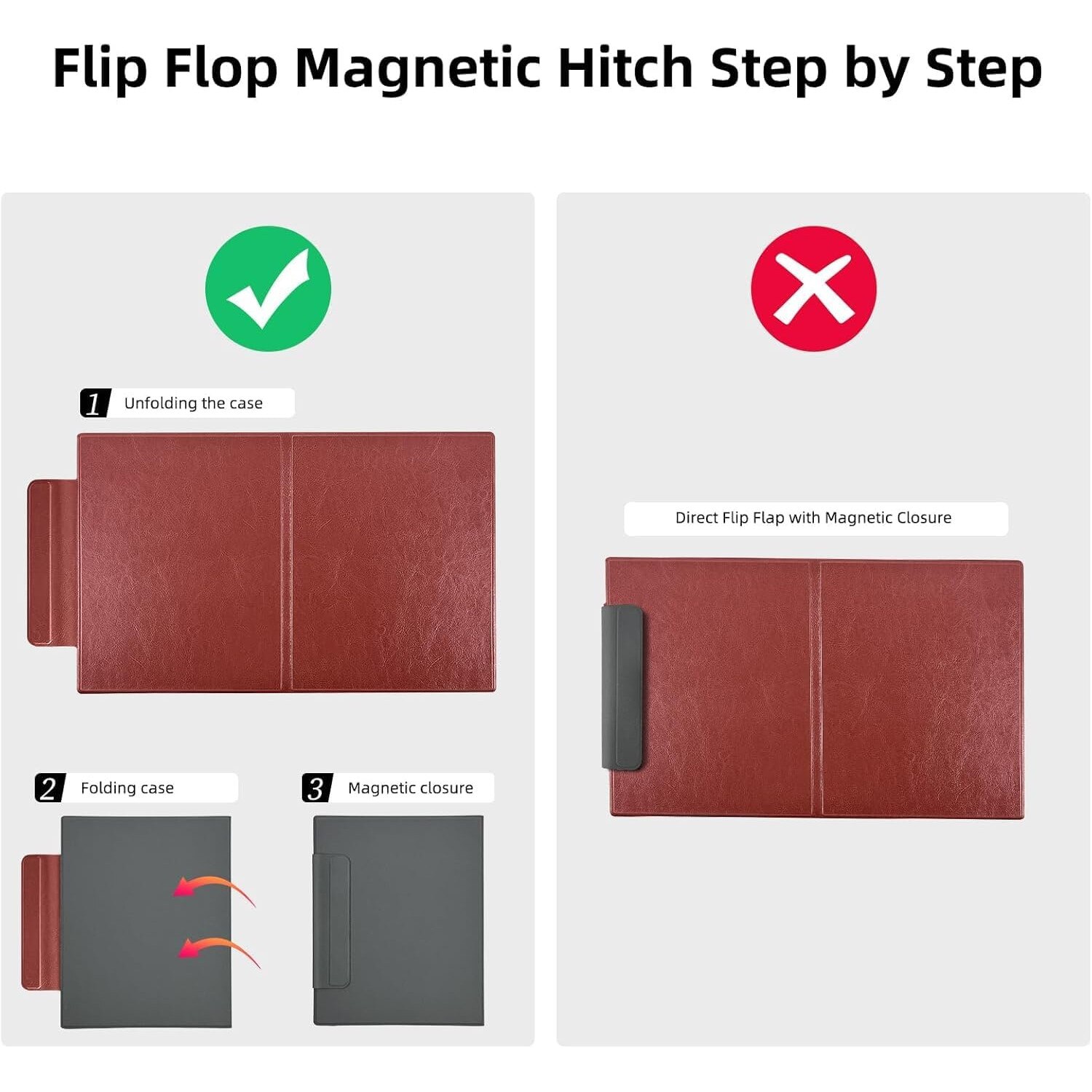 Carcasa Magnetica Premium pentru Remarkable 2 (10.3") - Maro