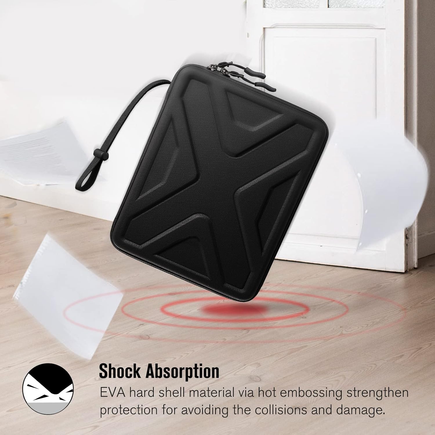 Husă Sithon pentru laptop și tabletă 11 inch, protecție EVA, anti-alunecare, dimensiuni 28x20.3x1.27cm