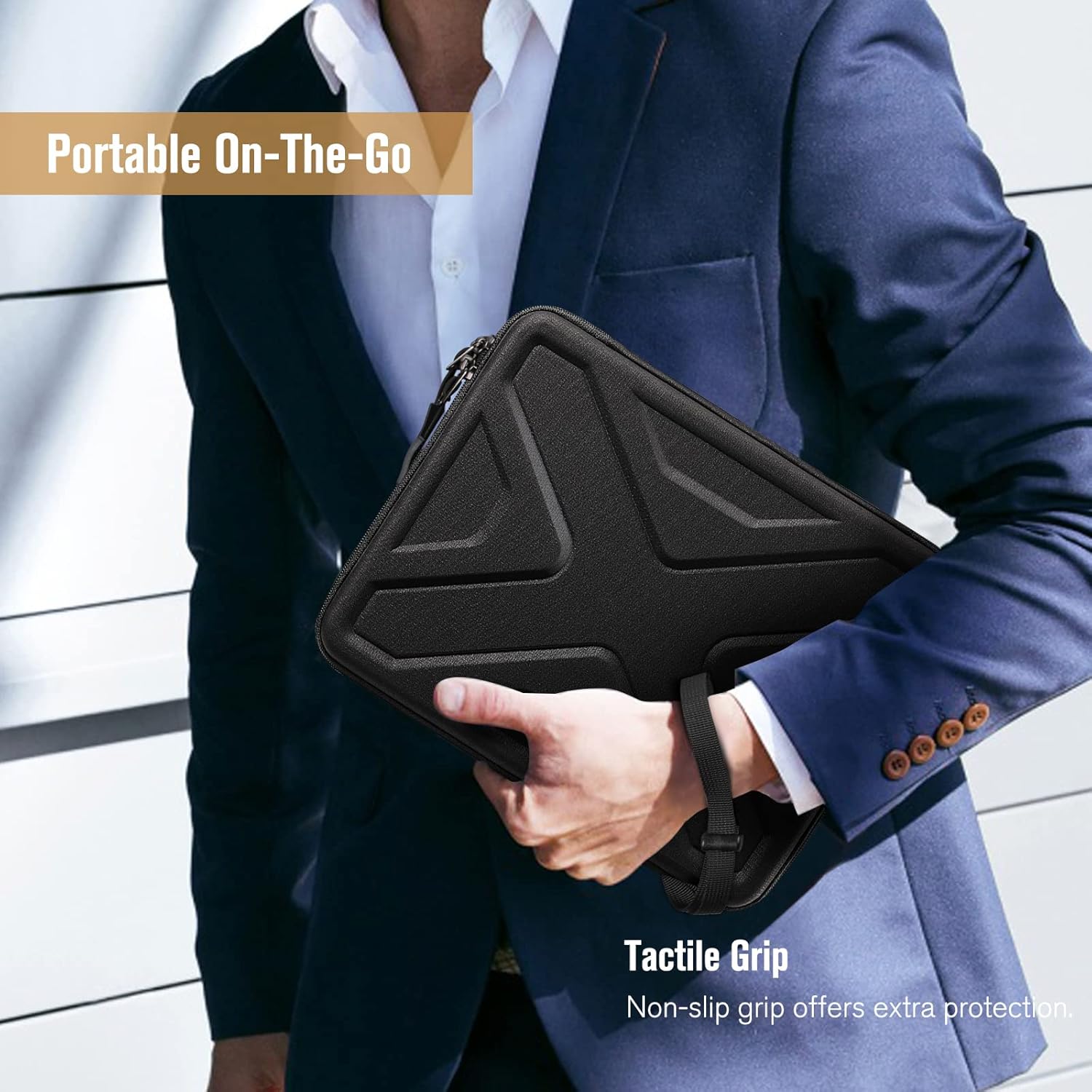 Husă Sithon pentru laptop și tabletă 11 inch, protecție EVA, anti-alunecare, dimensiuni 28x20.3x1.27cm