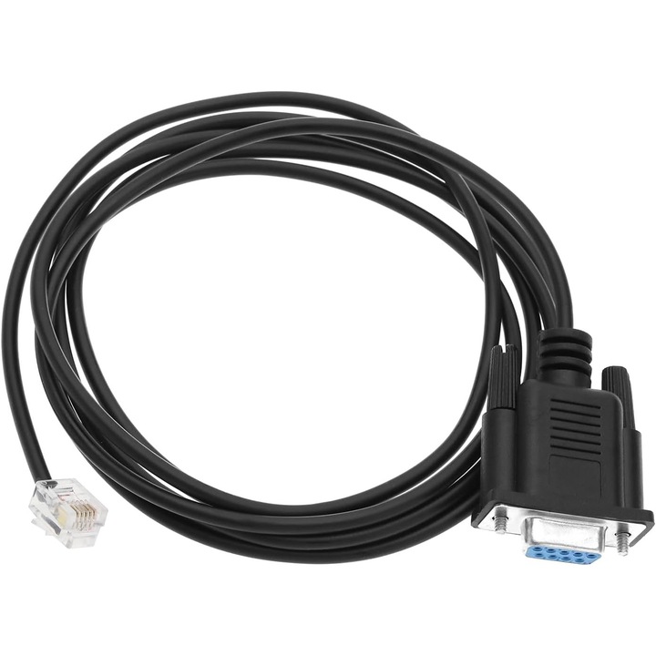Cablu adaptor DB9 Serial RS232 la RJ11/RJ12, Create Idea, 1.8m, PVC, cupru