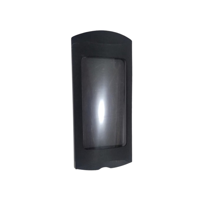 Set 20 Cutie carton in forma de perna cu fereastra, Negra, Craftaddicted, 15x7.5cm