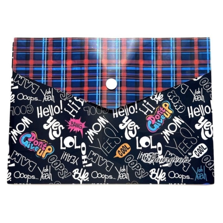 Папка A5+ Bourgeois P0211, 160 микрона, дизайн Pop-Art, многоцветна