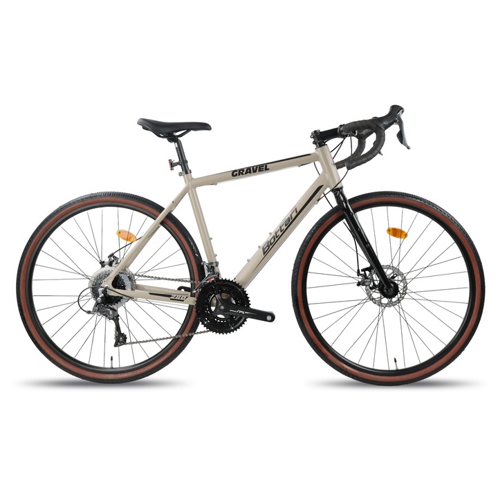 Bicikli, Bottari, GRAVEL 28", alumínium vázzal, 24 fokozat, 28 inch, 48 cm