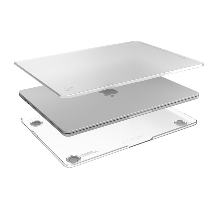 Калъф за лаптоп Speck SmartShell за MacBook Air 13.6 M2 (2022), прозрачен, тънък дизайн, лек, матов
