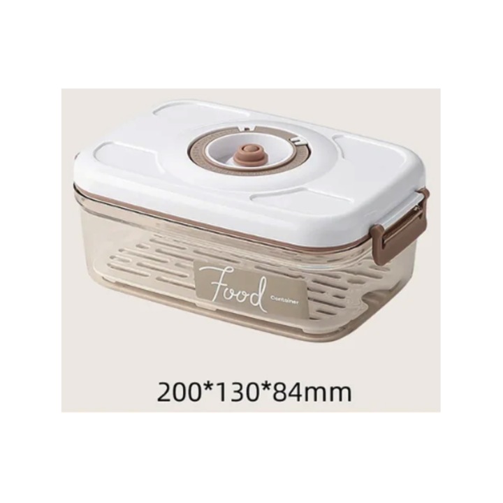 Caserole pentru vidat alimente, Mxm, 1,2L, transparent, material plastic