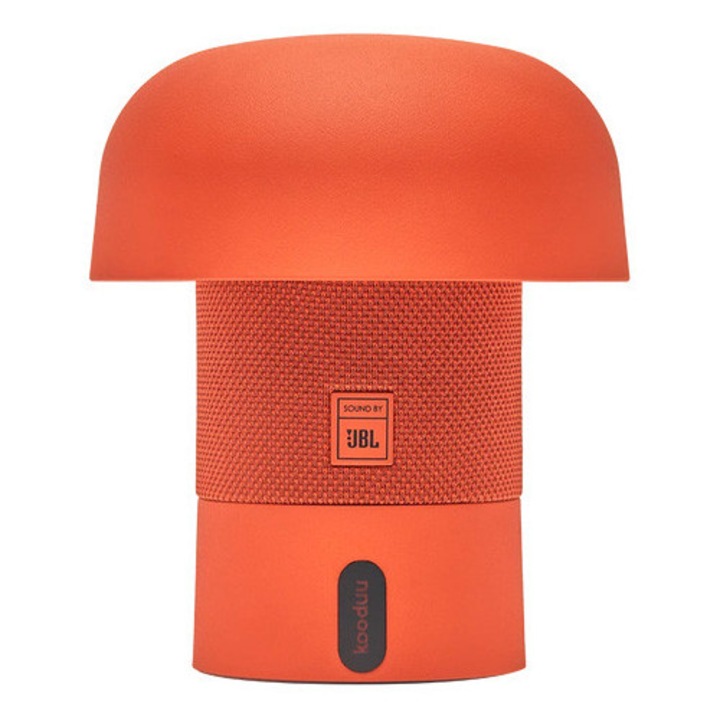 Преносима тонколонка Kooduu Sensa PLAY Mini, LED лампа, JBL звук, Bluetooth, Автономност до 8 часа, Регулируемо осветление, Оранжев