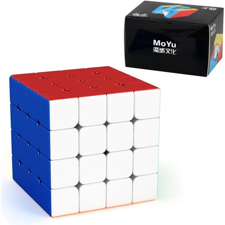 Cub Magic MOYU Meilong M 4x4x4 - Puzzle Educational pentru Pasionati