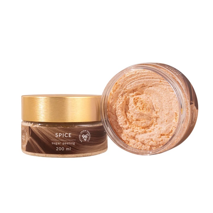 Éclair SPICE SUGAR PEELING - őszi-téli fűszeres illatú cukros kéz és testradír, 200 ml