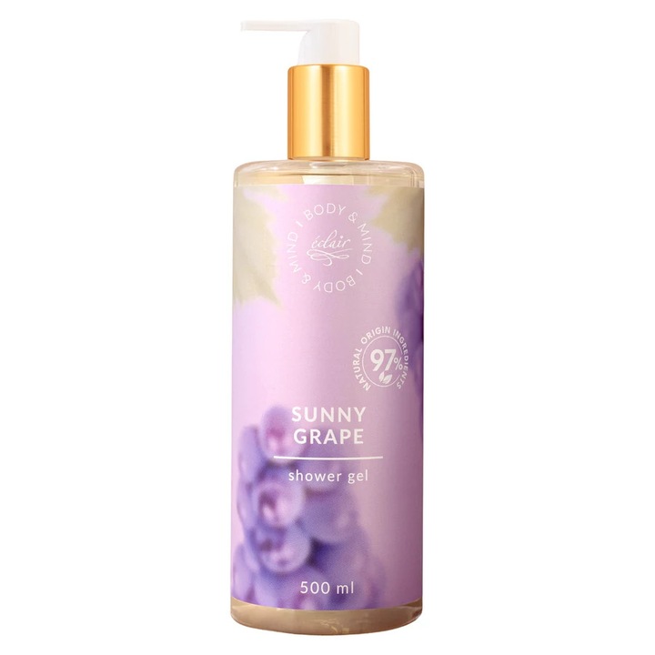 Éclair Sunny Grape Shower Gel - Fürdőzselé szőlő-kiwi illat, 500 ml