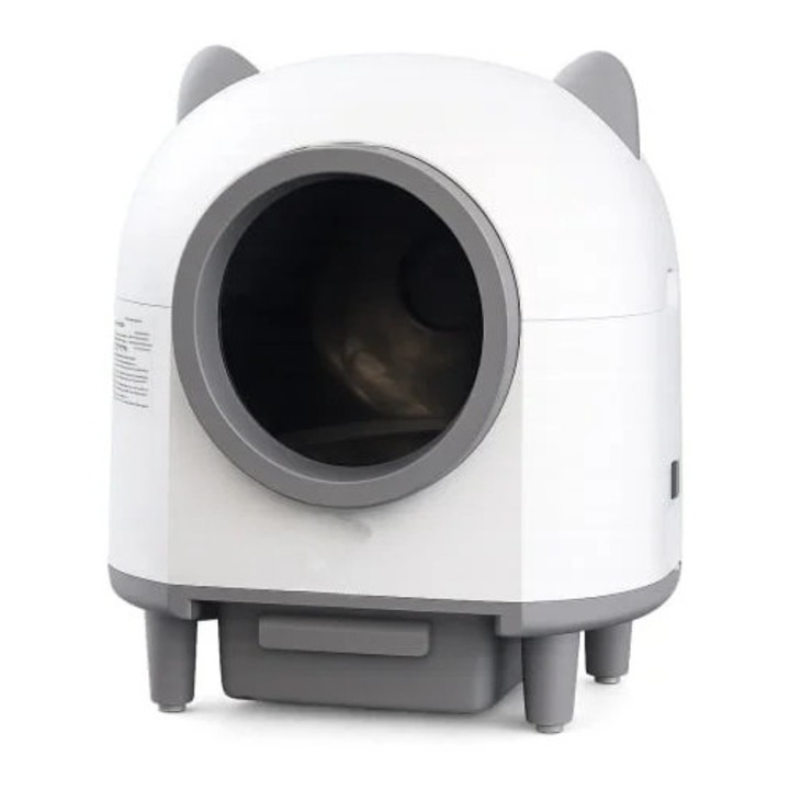 Litiera smart, curatare automata pentru pisici, control din aplicatie, capacitate 8 L