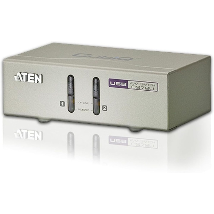 KVM Kapcsoló ATEN 2 USB VGA Port, 2048x1536, külső tápellátás nélkül