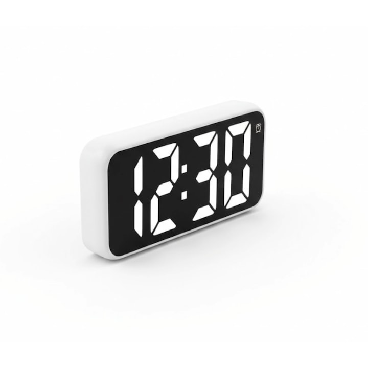 Ceas Digital LED Premium – Afisaj Modern, Alarma Smart si Termometru