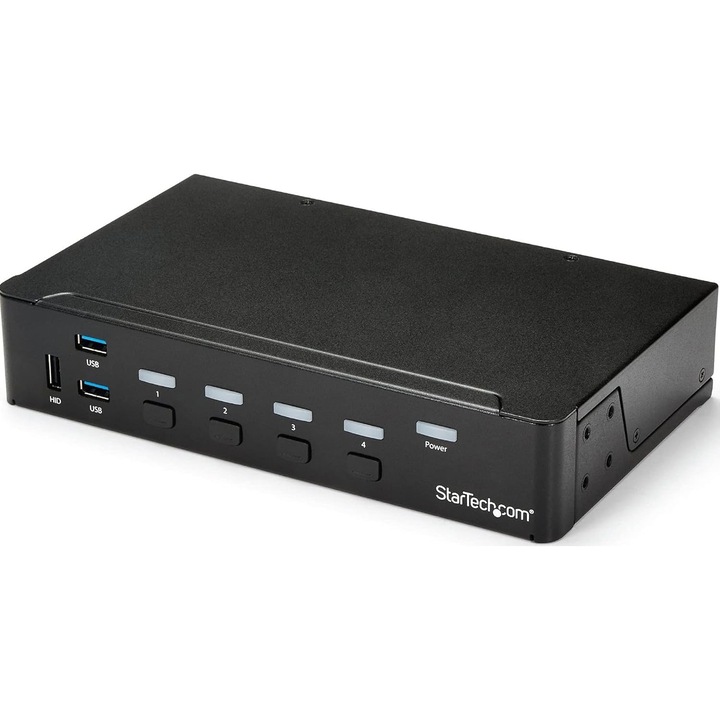 Startech HDMI KVM kapcsoló, 4 portos, 1080p, USB 3.0, fekete