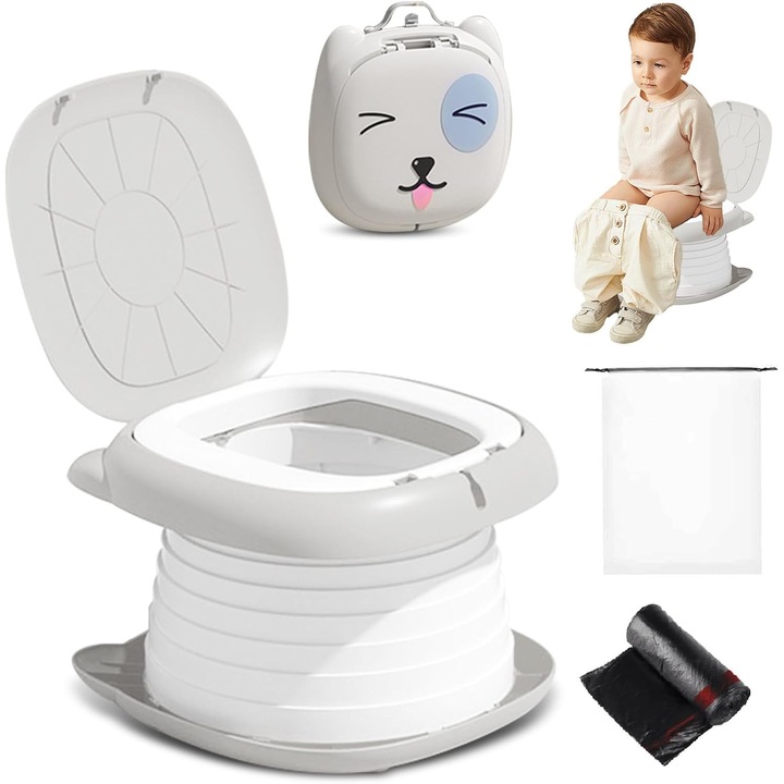 Olita pentru copii cu maner, portabila si pliabila