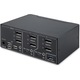 KVM Kapcsoló Kétmonitoros 8K 60Hz, Startech, 2 USB 3.2 port, acél ház