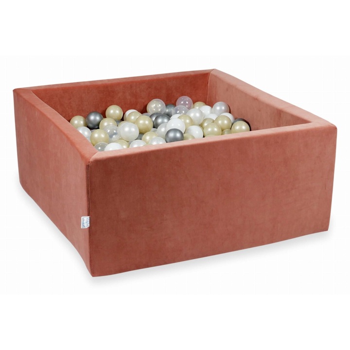 Bazin de joaca cu bile, mimii, 90x90x40cm, 400 bile, multicolor