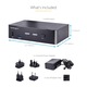 KVM kapcsoló Startech USB-C 2 portos, 4K 60Hz, Thunderbolt 3/4, USB 5Gbps hub