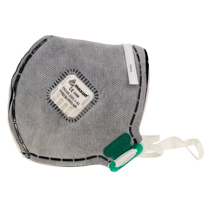 Masca antismog Luka cu filtru, protectie impotriva prafului, neagra