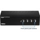 TRENDnet TK-440DP KVM kapcsoló, 4 portos, Dual DisplayPort, 4K UHD, 2 USB 2.0, fekete
