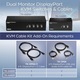 TRENDnet TK-440DP KVM kapcsoló, 4 portos, Dual DisplayPort, 4K UHD, 2 USB 2.0, fekete