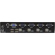StarTech KVM kapcsoló, 4 portos, VGA és USB, integrált hub, professzionális