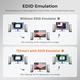 TESmart 8K 60Hz KVM kapcsoló 4 PC 1 monitorhoz, USB 3.0, 4 HDMI port