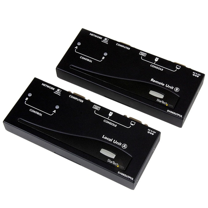 KVM USB VGA hosszabbító StarTech.com Cat5 UTP, 300m, 1920x1200 felbontás, USB támogatás