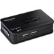 TRENDnet TK-207K KVM kapcsoló, 2 portos, VGA és USB, 2048x1536 felbontás