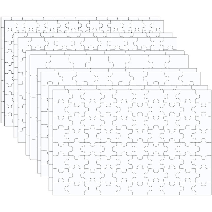 10 Seturi Puzzle Sublimare Goale, Personalizabile pentru Arta si Cadouri