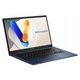 Asus Vivobook 14 laptop szett, Intel Core I3 1315U processzor, 8GB DDR4 RAM memória, 128GB M.2 PCIe SSD tárhely, Windows 11 Home operációs rendszer, Quiet Blue szín, vékony és modern design