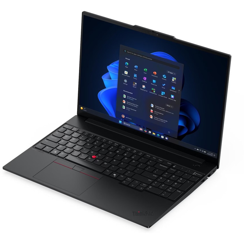 Laptop Lenovo 16'' ThinkPad E16 Gen 3, WUXGA IPS, Procesor Intel® Core™ Ultra 5 225H (18M Cache, up to 4.90 GHz), 16GB DDR5, 512GB SSD, Intel Integrated Graphics, No OS, Black
