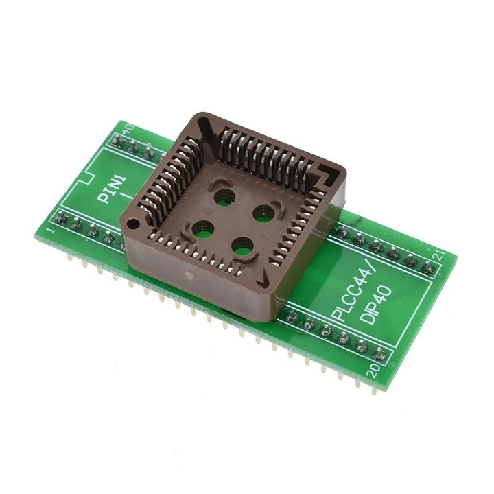 PLCC44-ről DIP40-re átalakító adapter programozó foglalathoz, IC égetőhöz
