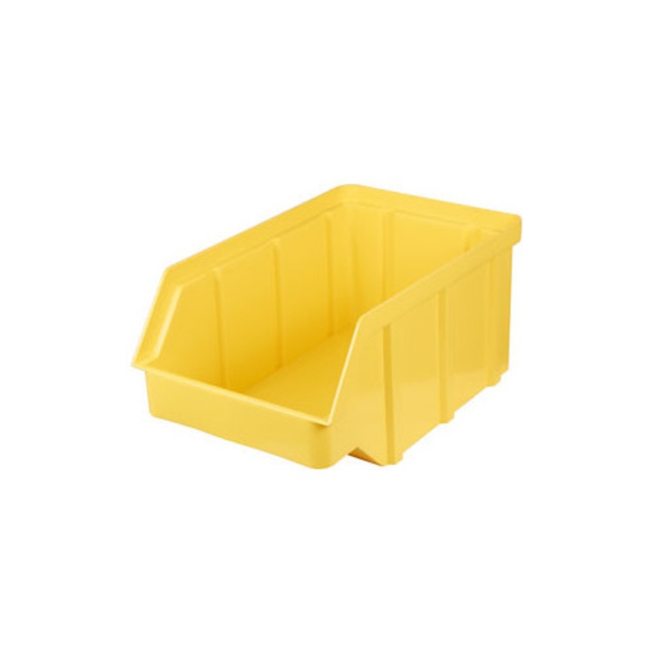 10 darabos műhely tárolódoboz készlet QBOX, 118x78x56cm, polipropilén, sárga